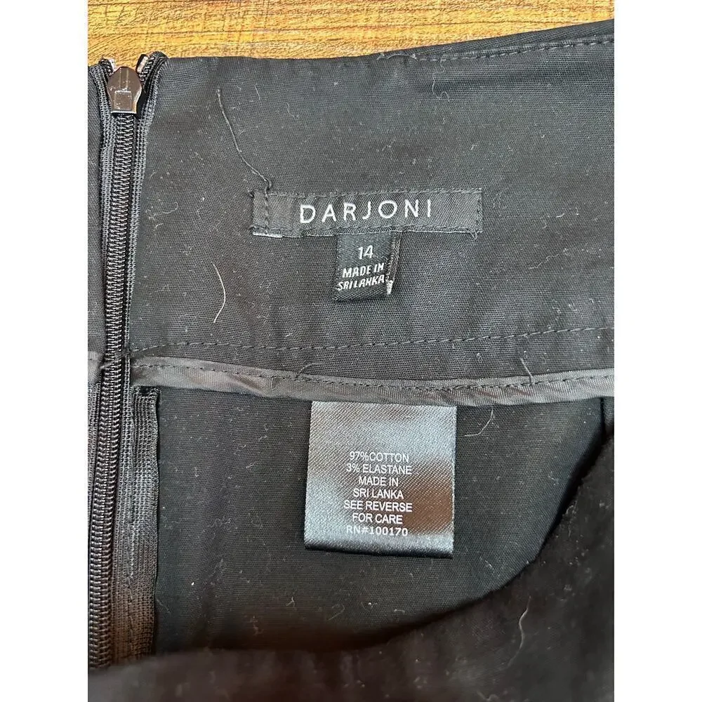DARJONI Women’s Black Skirt / Size: 14